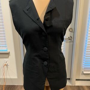 Future Collective Black Vest Blazer